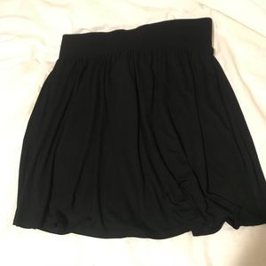 Black Lane Bryant skater skirt